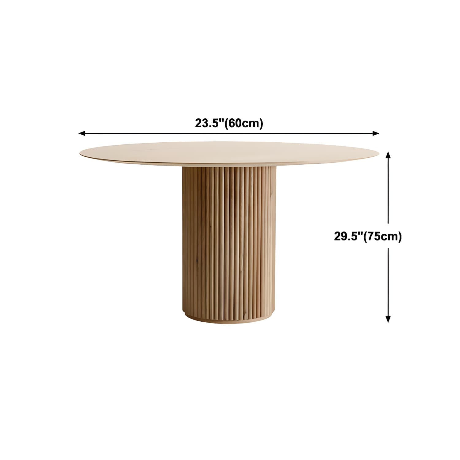 Round Shape Home Dining Table Modern Wooden Dining Room Table thumbnail 12