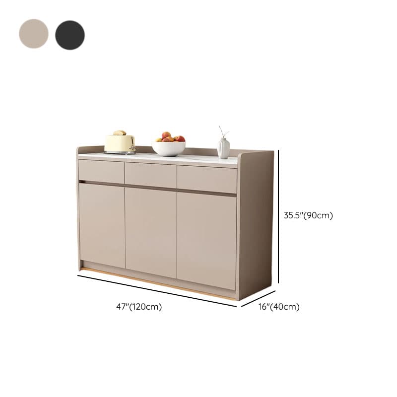Self-supporting Sintered Stone Sideboard, Adjustable Shelf & Larder, 3 Drawers/2 Drawers, 5 Doors/4 Doors/3 Doors, Standard thumbnail 21