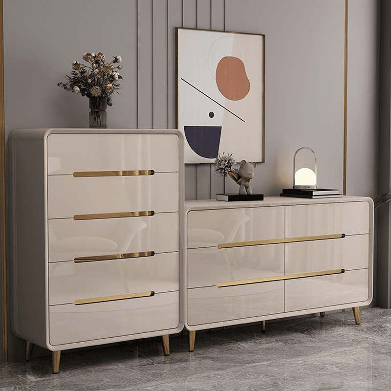 Modish Chalk Timber Horizontal/Vertical Console Dresser/Bachelor Chest/Wardrobe Chest with 6 Drawers/7 Drawers/3 Drawers