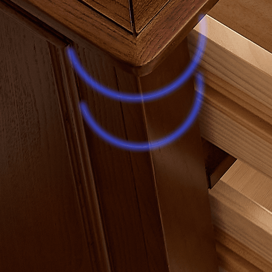 Cocoa Trendy Ash Wood Console Dresser/Semainier with 9/7/6 Drawers, Integrated Cable Management, Horizontal/Vertical thumbnail 5