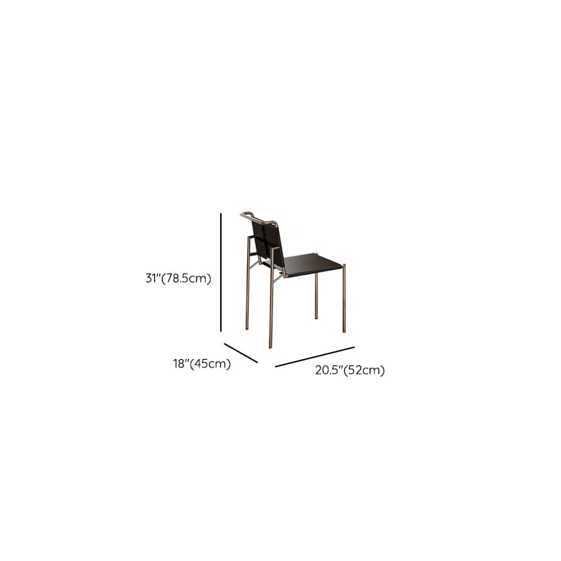 Minimalist Rectangular Dining Table Set with Two-sided Pedestal and Fixed Table, Featuring Back Chairs in Midnight Black thumbnail 15