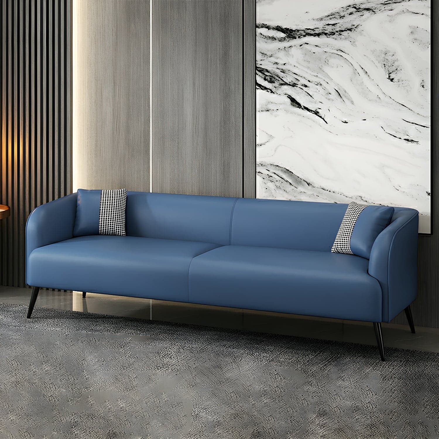 3-Seater Modern 69" L Standard Sofa with Tight Back for Living Room thumbnail 3