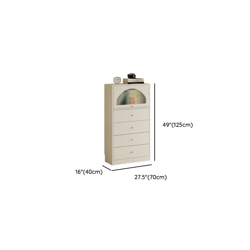 Chalk Casual Composite Wood Combo Dresser with Shelves, 6/3/5 Drawers, Hutch, Vertical thumbnail 16