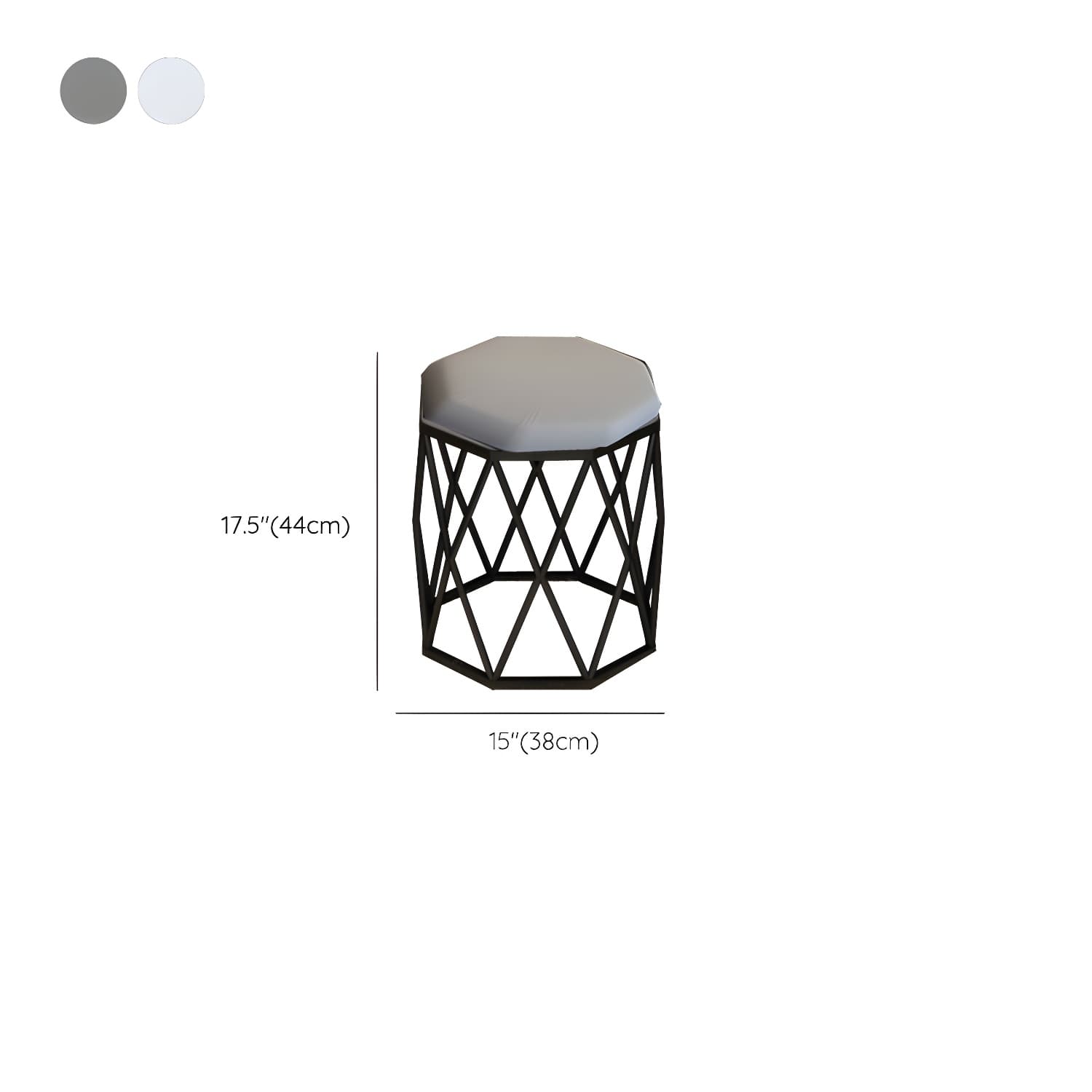 Lighted Mirror Wood Makeup Dressing Table Stool Set in Black/ White thumbnail 18