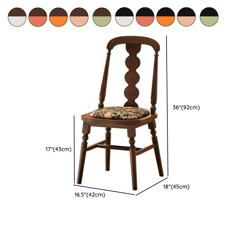 Drawing Room Framed Side Chair with Slat Back thumbnail 12