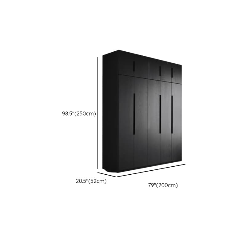 Ink Trendy Timber Wardrobe Armoire with Soft Close Drawer and Door, Interior Shelves, Clothing Rod thumbnail 31