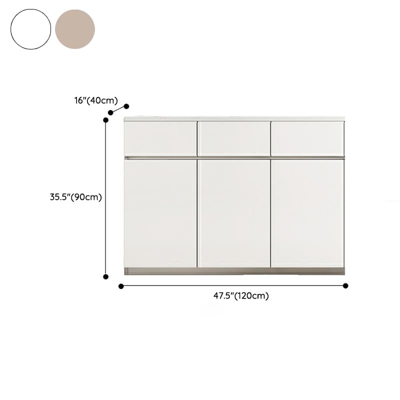 50'' Modern Wood Sideboard/Credenza with Drawers, Cabinets, and Non-adjustable Shelves thumbnail 14