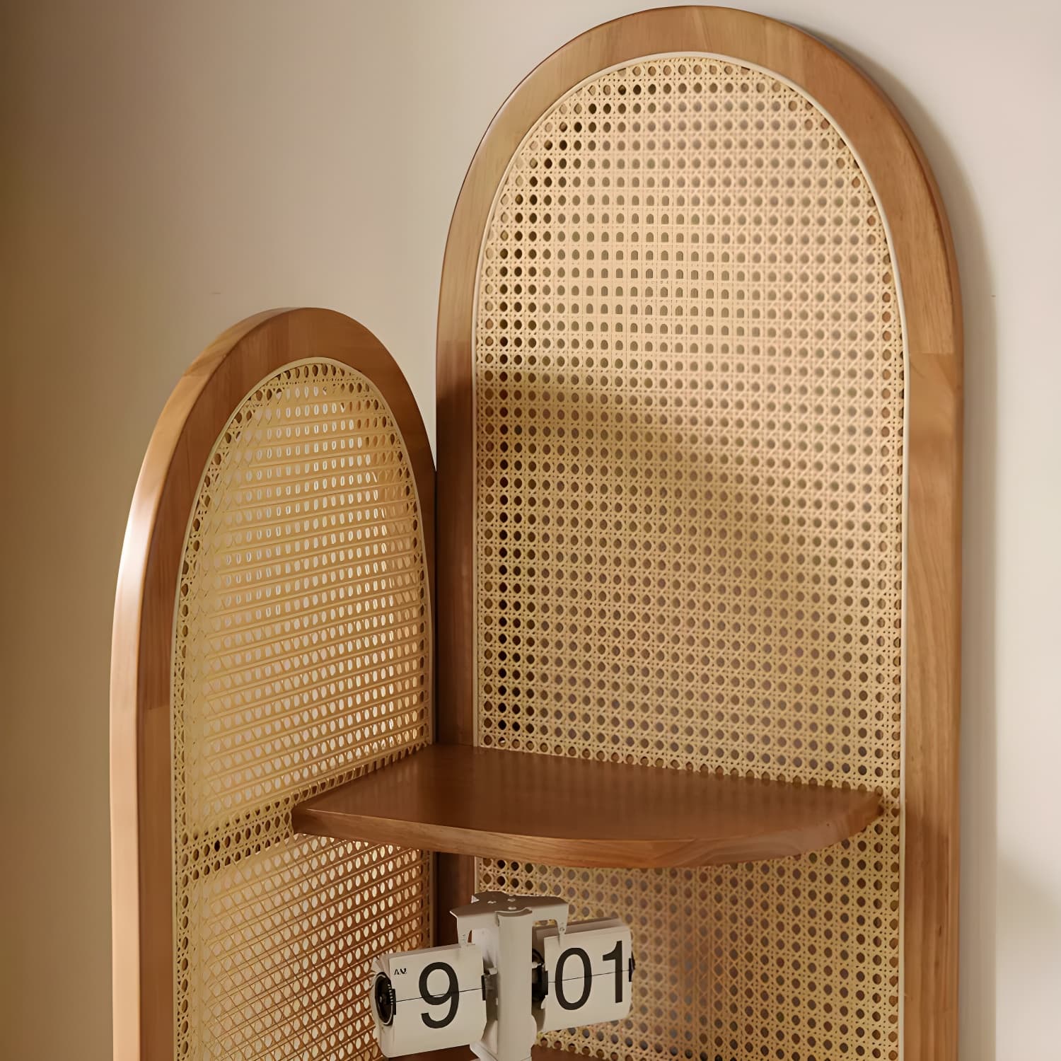 Corner Scandinavian with Wood Counter Top and Rubberwood Legs, 4 Shelves & Straight Legs thumbnail 9