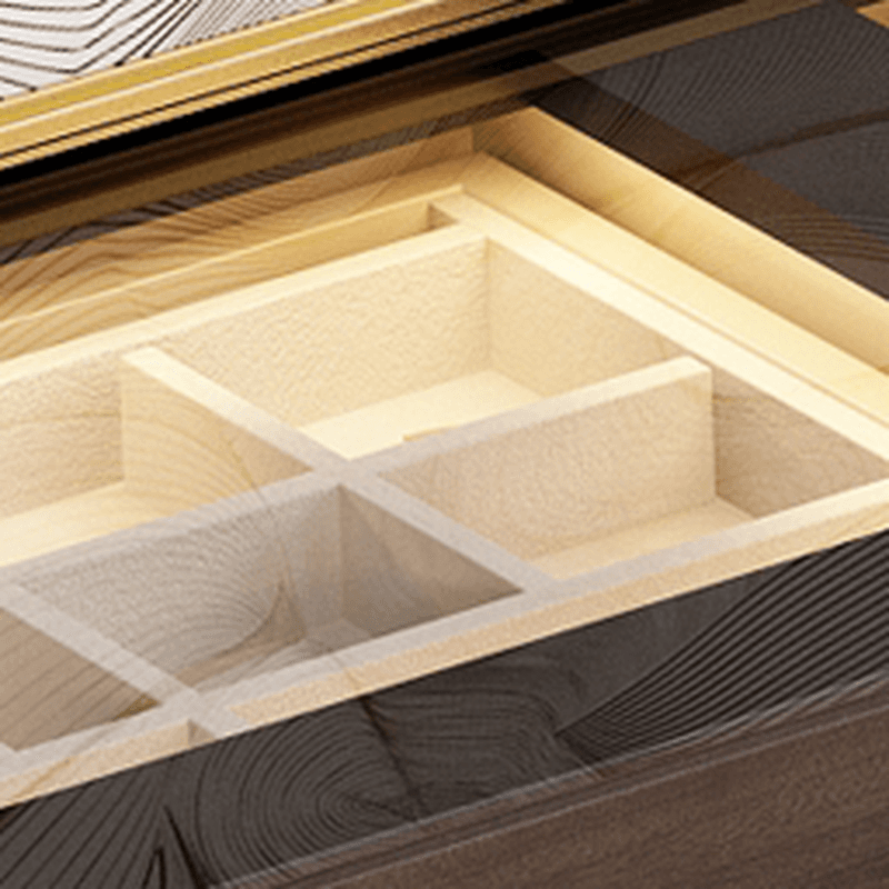 Auburn Multi-Purpose Vanity Set with 10 Drawers, Lighting, and 2-in-1 Functionality thumbnail 4