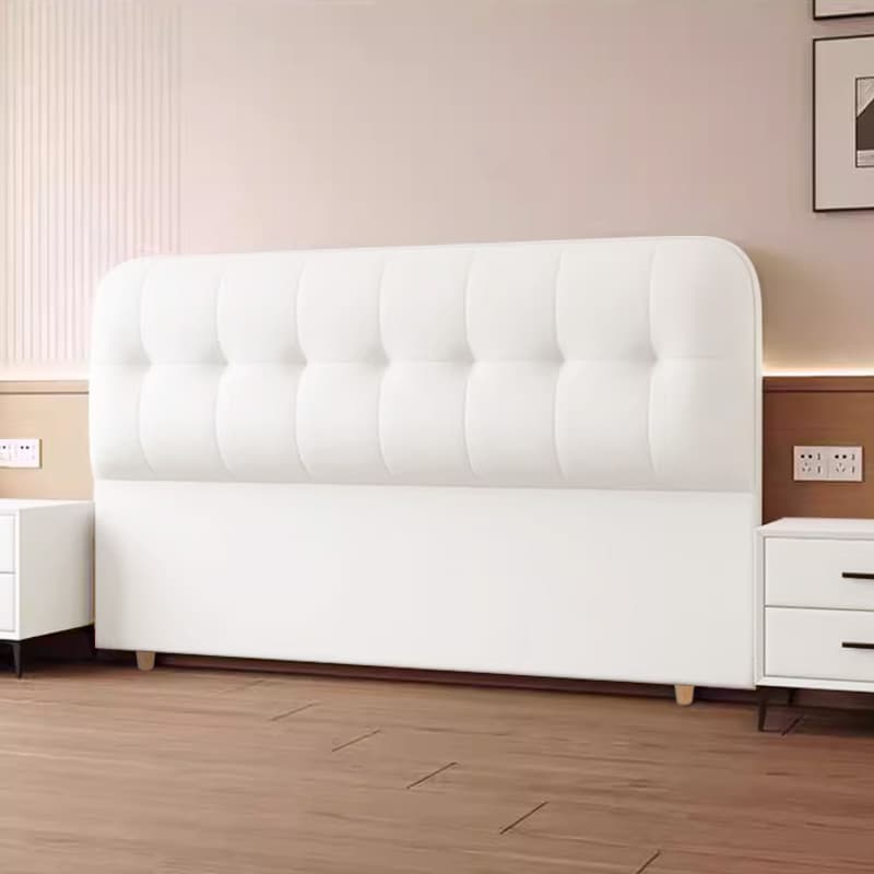 Trendy Panel Headboard with No Distressing, Piled Tufted Rectangle Design for King/Queen/Full Bed, Featuring Sponge Upholstery and Standard Height thumbnail 6