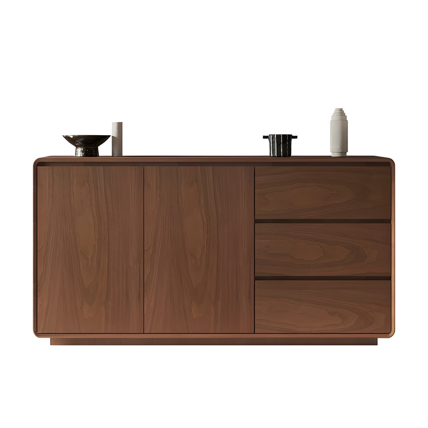 Wood Sideboard with 2 Doors and 3 Drawers, Overall Dimensions 40cmW x 80cmH thumbnail 11