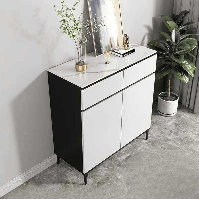 Versatile Sideboard with 2/3 Drawers, Closet Cabinet, Standard/Narrow/Wide Sizes, 3/Two Internal Shelves, Drawer Storage, Manufactured Wood/Stone Countertop, and 4/2/3 Doors thumbnail 10