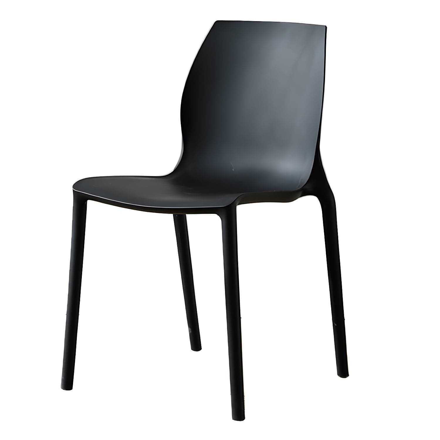 Contemporary Plastic Dining Room Chair Multicolor Stackable Side Chair thumbnail 1