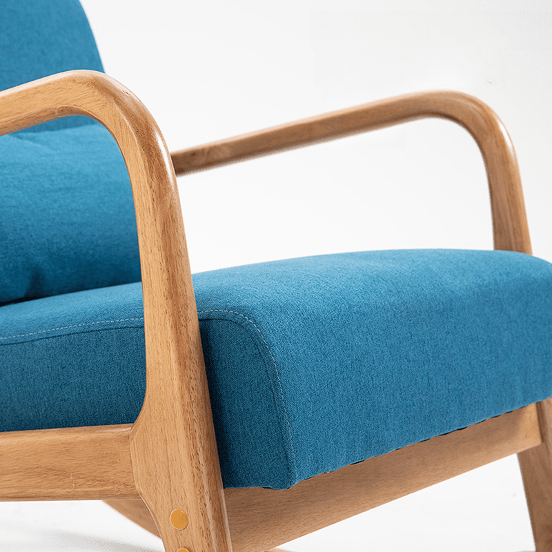 Casual Chalk/Cocoa/Azure Wood Rocking Chair Couch thumbnail 17