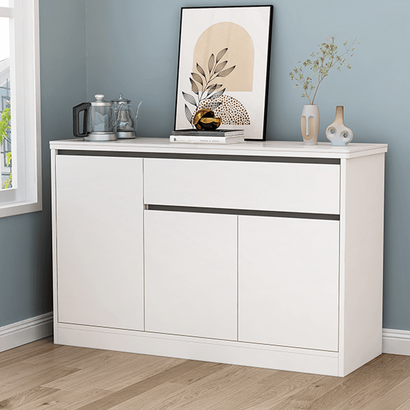 Buffet Table/Server with 1 Drawer, Drawers Storage, Sintered Stone Countertop, Adjustable Shelving, and 4 Doors/3 Doors/2 Doors Tabletop thumbnail 12