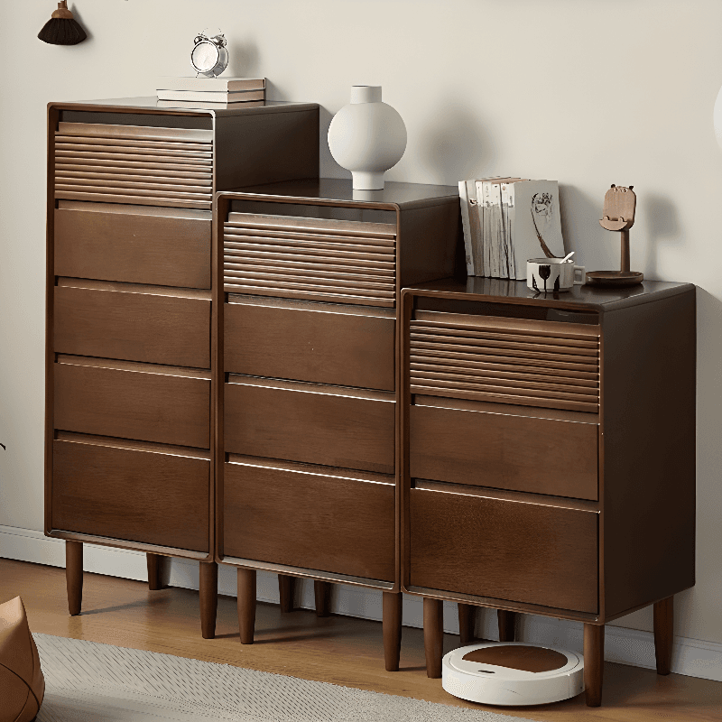 Minimalist Cube Double Dresser in Natural Wood thumbnail 4