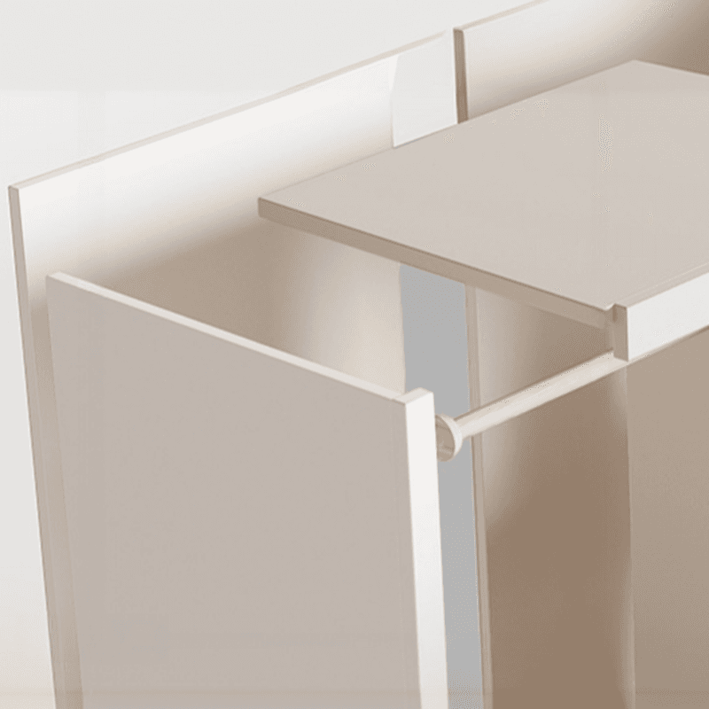Chalk Almirah in Timber with Clothing Rod, 3 Cabinets/2 Cabinets and 5-Drawer/4-Drawer/3-Drawer in a Minimalist Style, 3-Shelf/2-Shelf Included/Not Included thumbnail 8