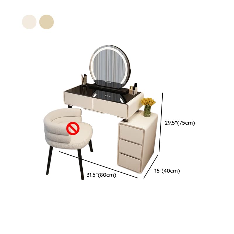 Trendy Standard/Small Vanity Set with Light Up Mirror and Adjustable Touch Lighting thumbnail 12