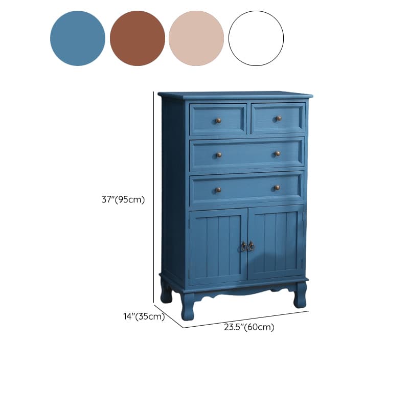 Scandinavian Narrow Metal Lingerie Chest/Semainier, Features 1 Cabinet and Included Shelves - image 21