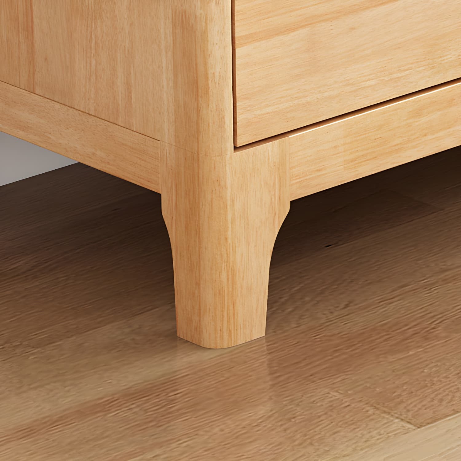 Scandinavian Open Shelf TV Console 2-Cabinet TV Stand with Soft Close Drawers thumbnail 10