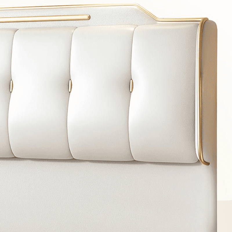 Art Deco Style Panel Headboard in Pine Wood with No Distressing, Rectangle Shape for Queen/Full/Twin XL Bed, Featuring Sponge Upholstery and Standard Height thumbnail 7