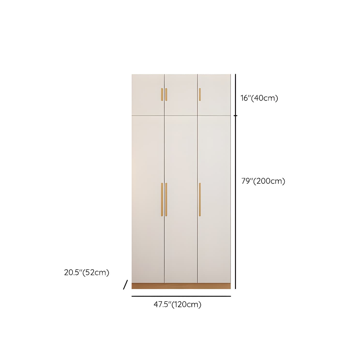 Contemporary Style Wardrobe Wooden Bedroom Closet with Hinged Door thumbnail 27
