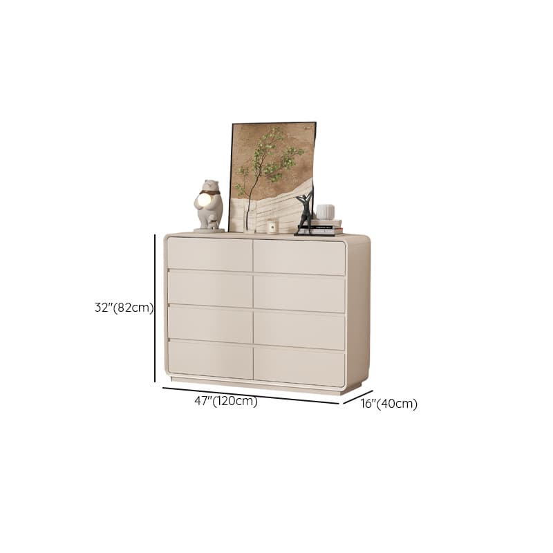 Off-White Trendy Composite Wood Bachelor Chest/Double Dresser/Lingerie Chest with 3/4/5 Drawers in Vertical/Horizontal Orientation thumbnail 5