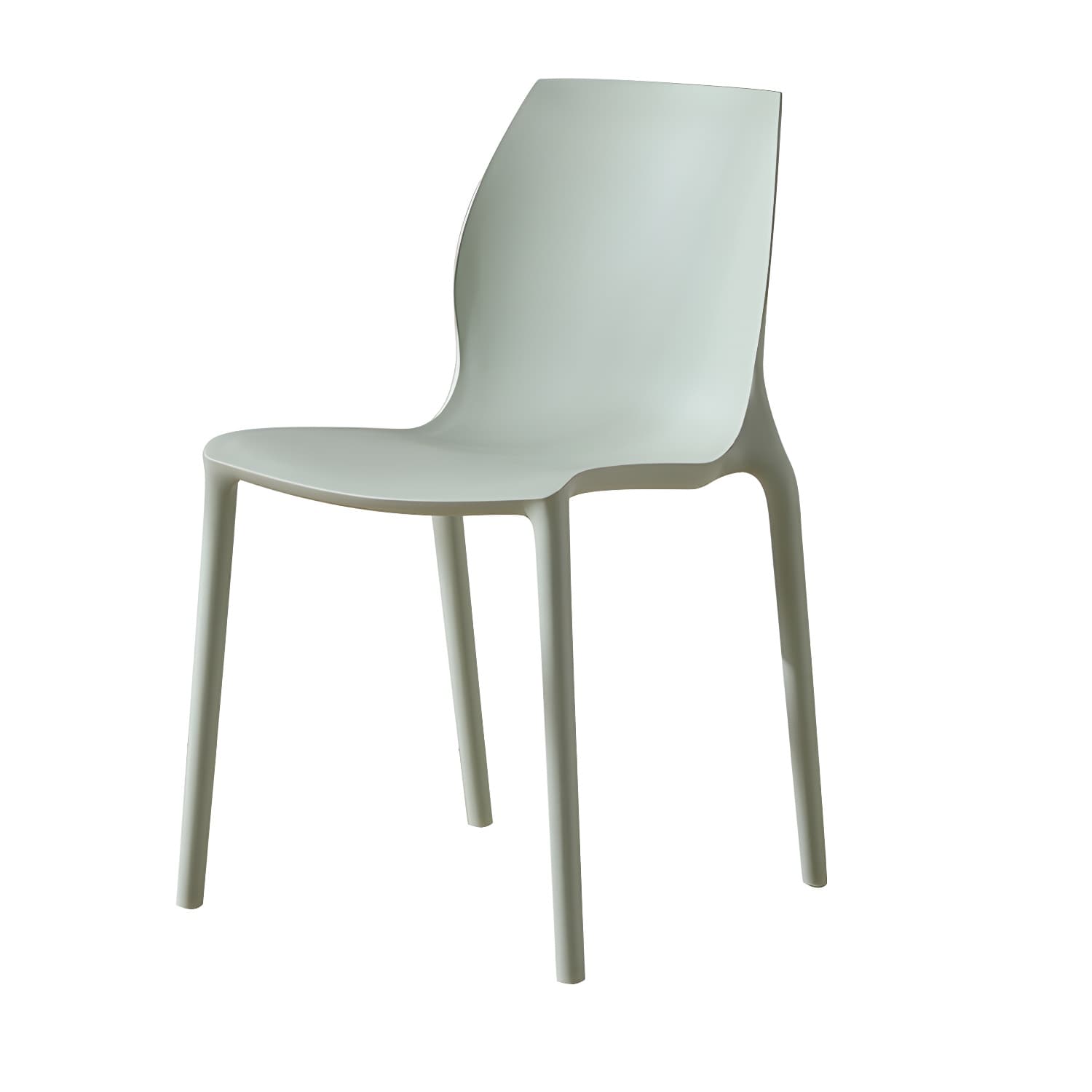 Contemporary Plastic Dining Room Chair Multicolor Stackable Side Chair thumbnail 3