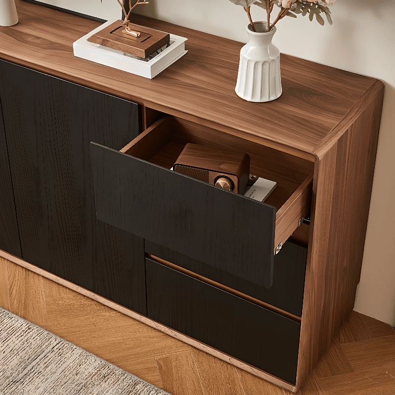 Simplistic Standard/Narrow Sideboard with 3 Drawers, 3 Shelves, Compartment, 2 Doors & Closet thumbnail 13