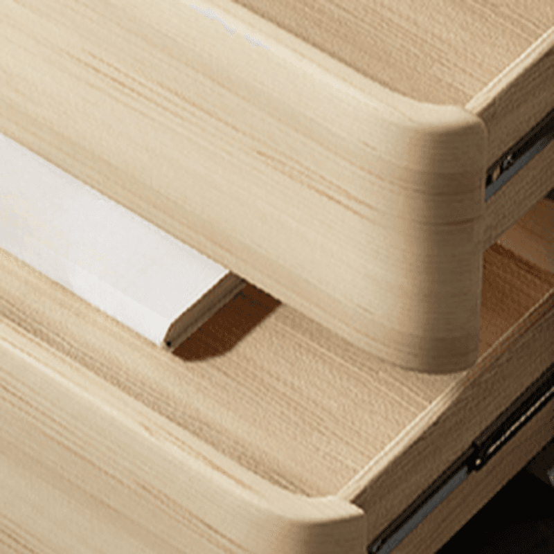 Postmodern Bedside Cabinet Nightstand with 2 Drawers thumbnail 13