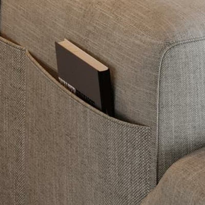 Contemporary Square Arm Sectional Sofa with Pillows and Storage thumbnail 11