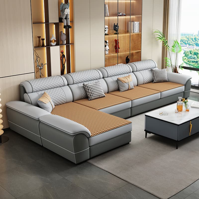4 Pc L-Shape/Straight Left Hand Facing/Horizontal Sofa Recliner/Sofa Couch for 5 Person thumbnail 3