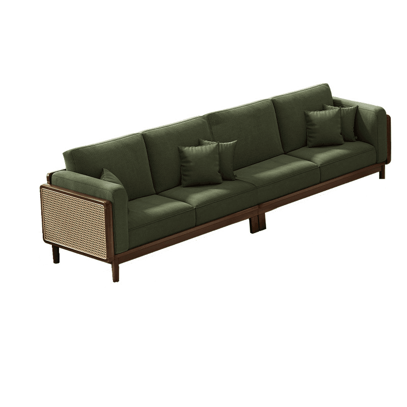 Victorian Style Jade Green Sofa Couch/Single Sofa for Sitting Room with 1 to 5 Pillows thumbnail 10