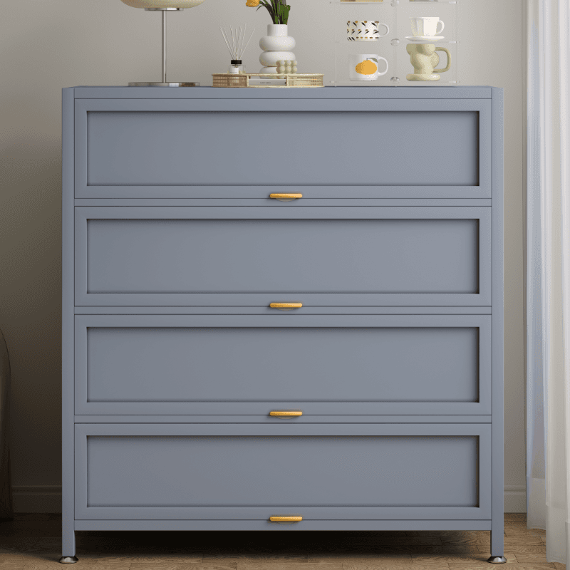 Casual Iron Desk Combo Dresser with Multiple Cabinets and Interior Shelves Options thumbnail 4