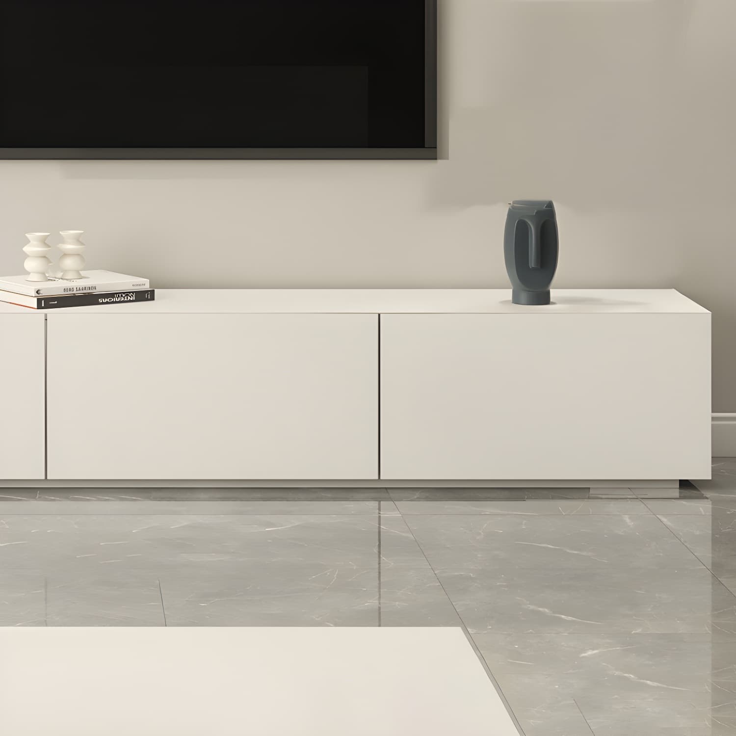 Modern Media Console Wood Media Console TV Stand for Living Room thumbnail 6