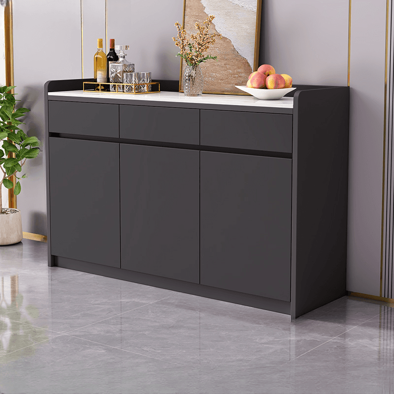 Self-supporting Sintered Stone Sideboard, Adjustable Shelf & Larder, 3 Drawers/2 Drawers, 5 Doors/4 Doors/3 Doors, Standard thumbnail 1
