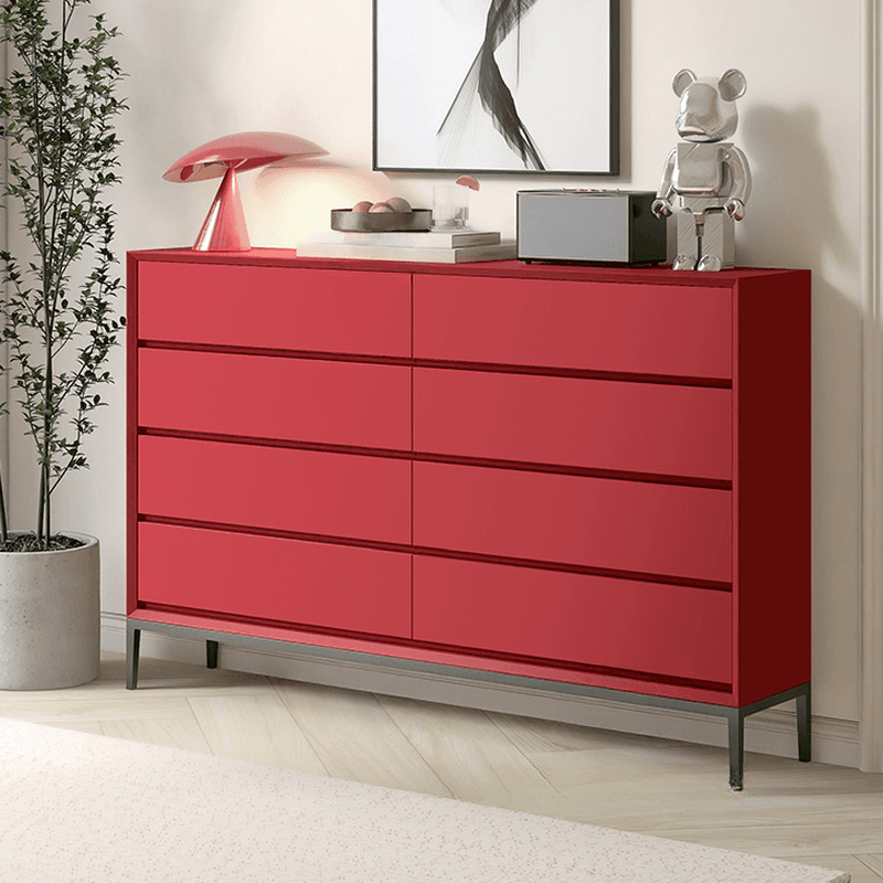 Trendy Raw Wood Console Dresser, Horizontal with 8 Drawers thumbnail 11