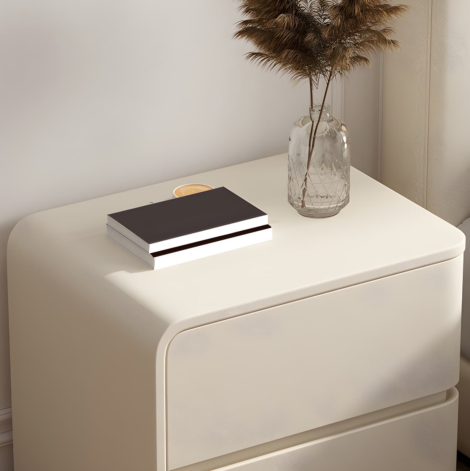 Scandinavian Pine Accent Table Nightstand Drawers Included with Legs thumbnail 13