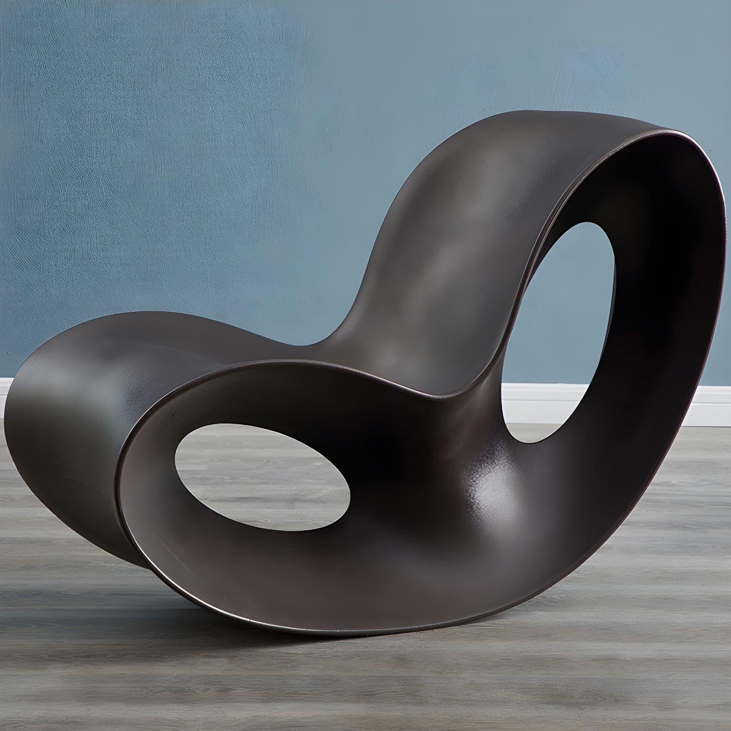 Contemporary Rocking Accent Chair Plastic & Acrylic Rocker Chair - image 3