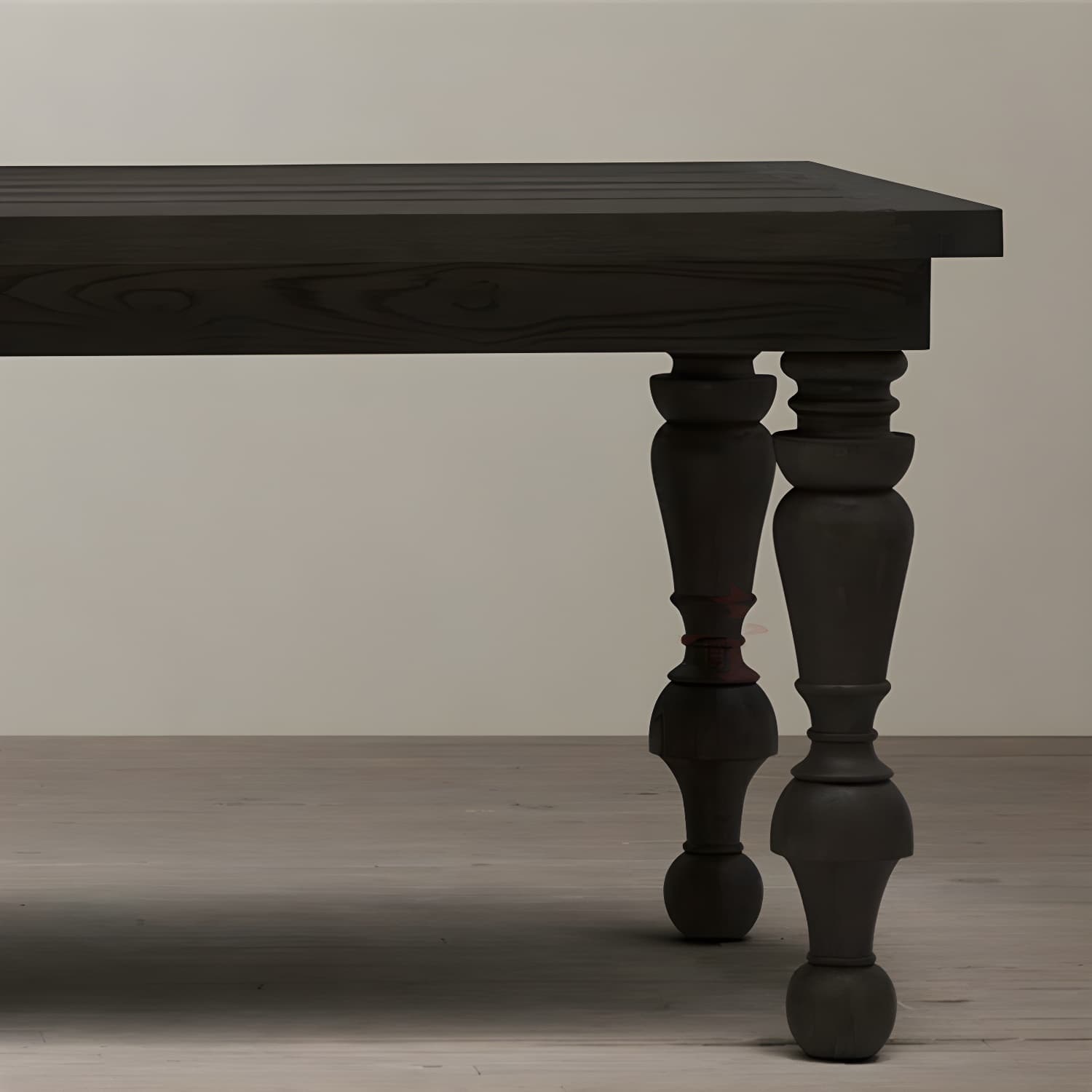 Modern Pine Wood Table Rectangle Dining Table with 4 Legs for Restaurant thumbnail 6