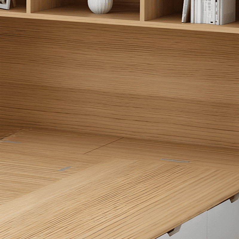 Natural Color Solid Color Storage Included with 4 Storage Boxes and Wardrobe for Bedroom thumbnail 6