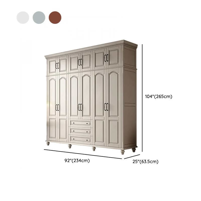 Standalone Wood Armoire Cabinet with Hinged Soft Close Door, Soft Close Drawer & Interior Shelves thumbnail 21