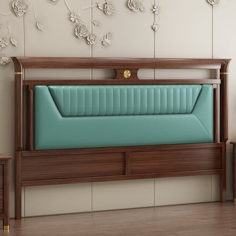 Trendy Panel Headboard in Natural Wood with No Distressing, Rectangle Shape for King/Queen/Full Bed, Featuring Sponge Upholstery and Standard Height thumbnail 3