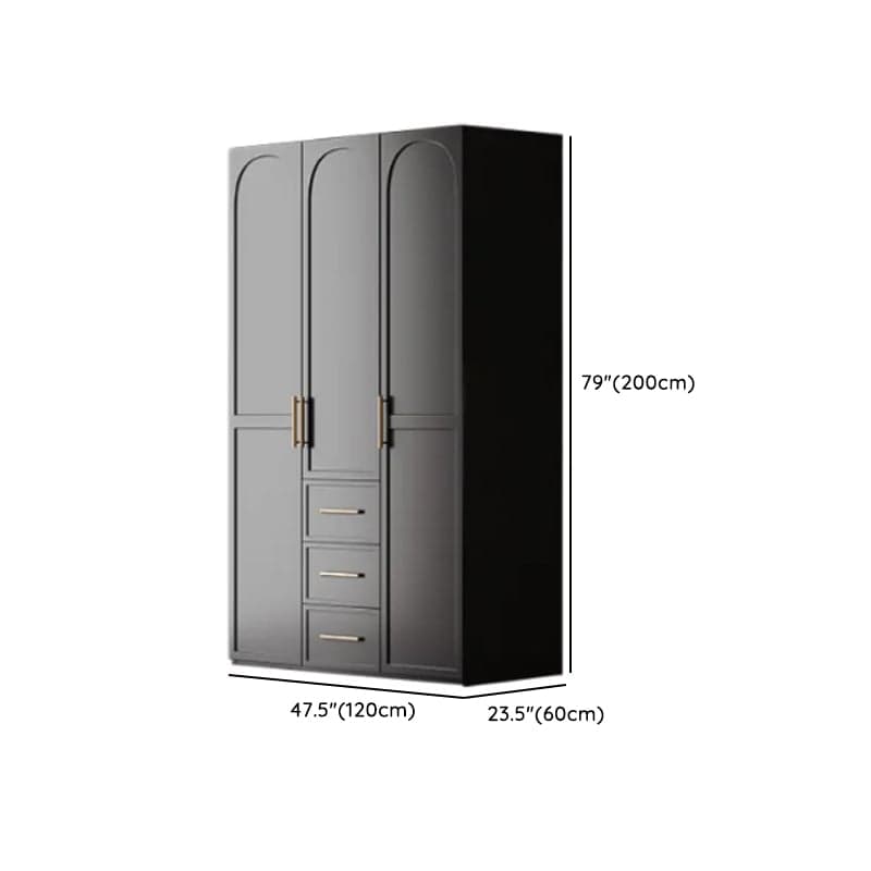 Modern Lumber Independent Wardrobe Armoire with Soft Close Drawer, Soft Close Door, and Interior Shelves - image 9