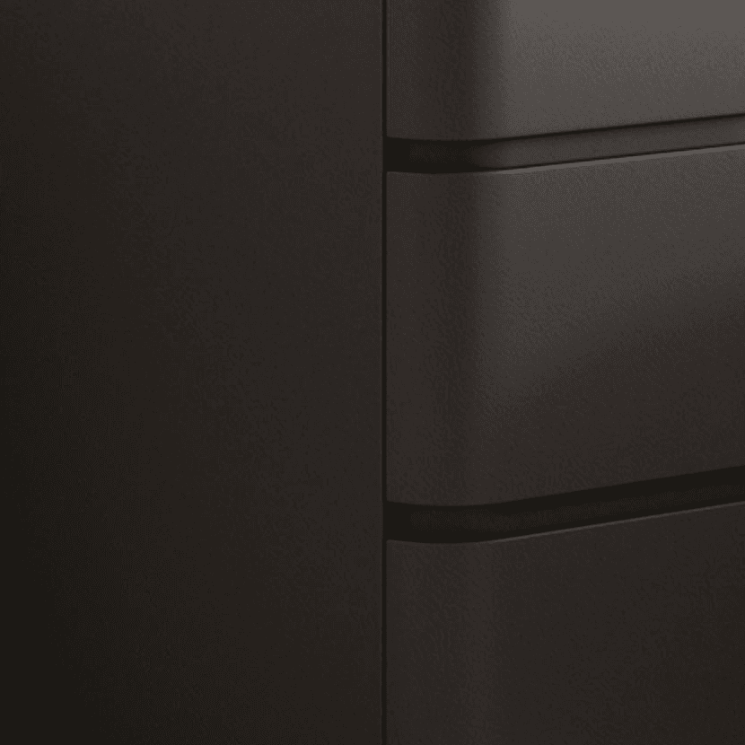 Minimalist Drawer Storage Nightstand with 3 Drawers and Artificial Leather Countertop thumbnail 10