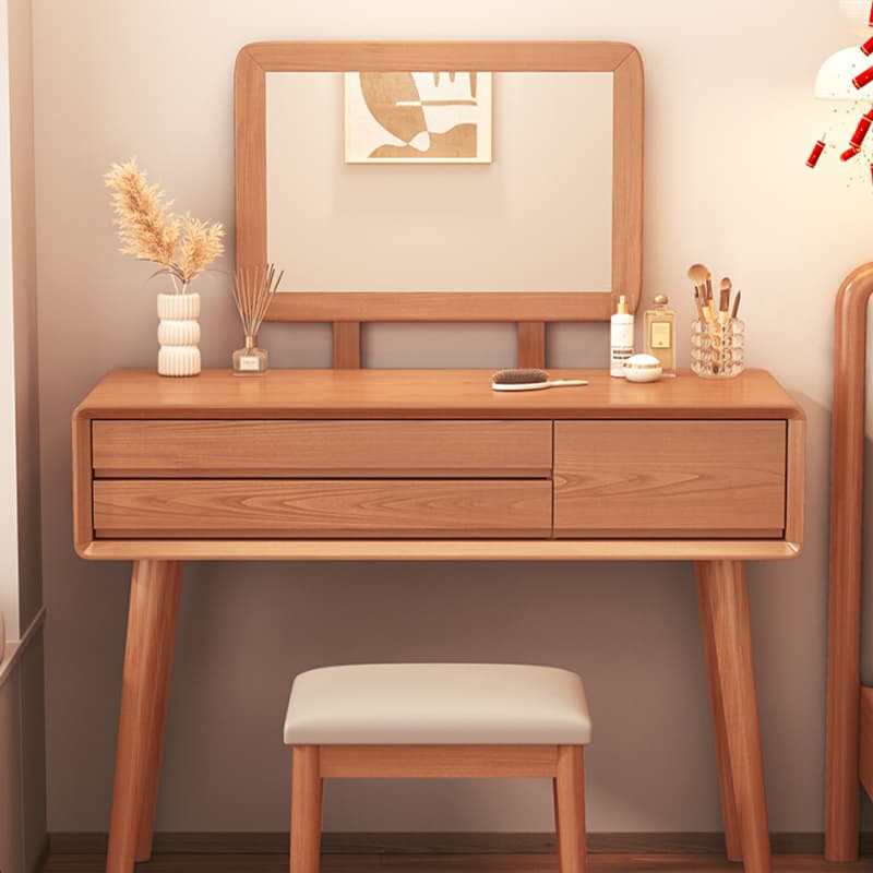With Desk Antique No floating Push-Pull Makeup Vanity thumbnail 5