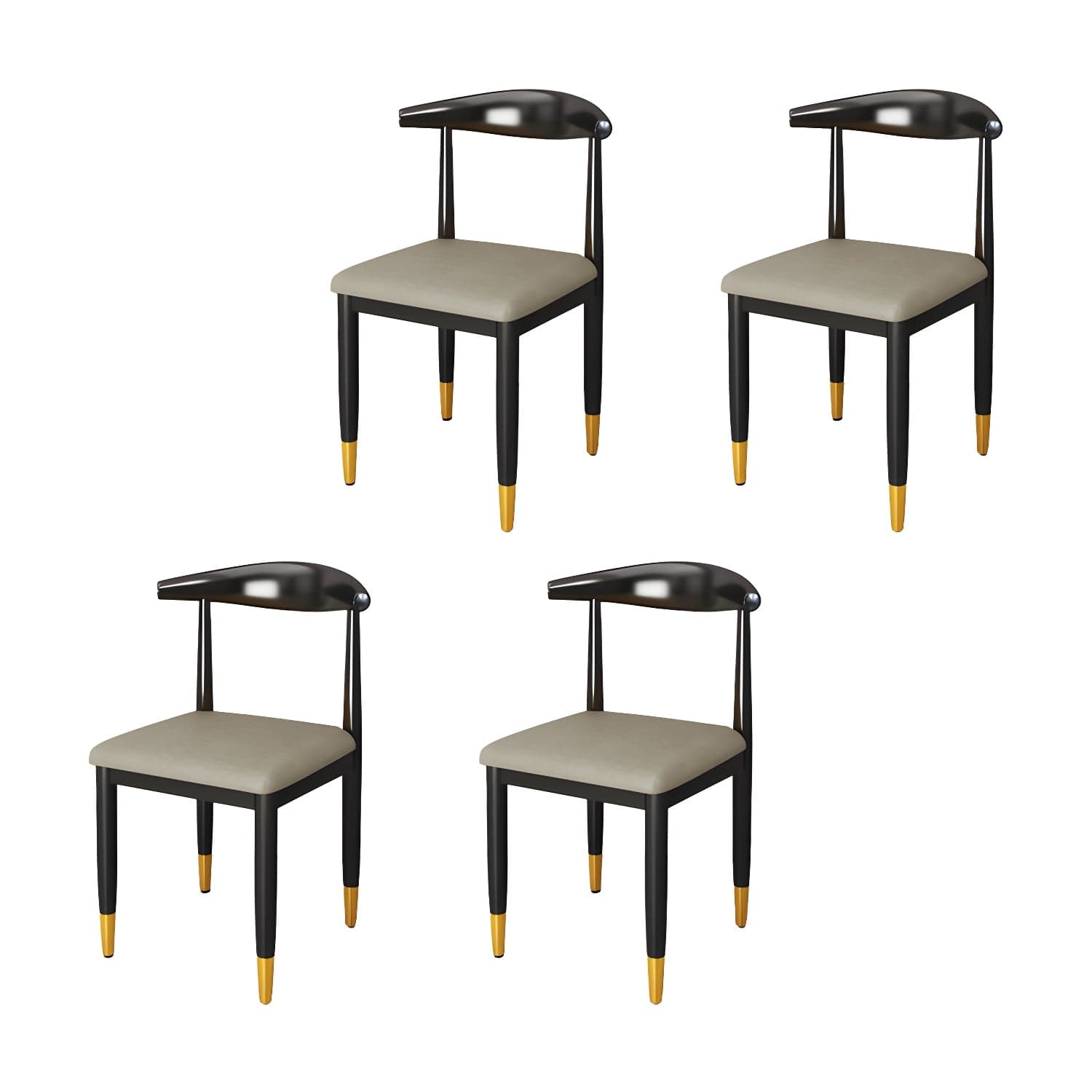Indoor Open Back Dining Chair Industrial Upholstered Armless Chair thumbnail 11