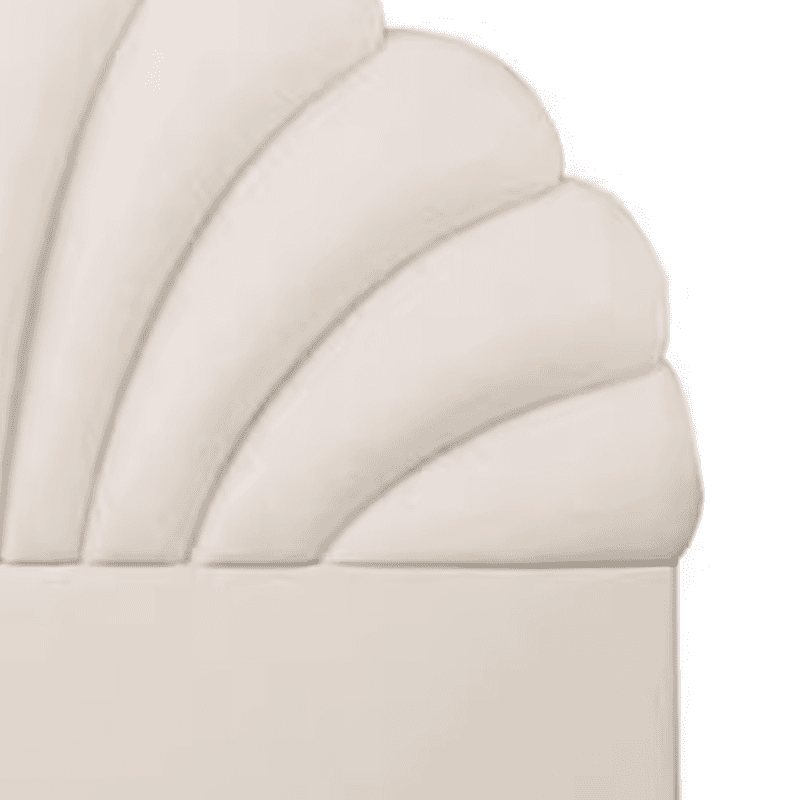 Modish No Distressing Timber Panel Headboard with Arched Shape for King/Twin XL/Full Bed, Featuring Sponge Upholstery and Standard Height thumbnail 8