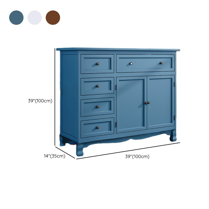 Independent Damp-proof Accent Chest/Accent Cabinet in Wood with Drawers in a Retro Style thumbnail 15