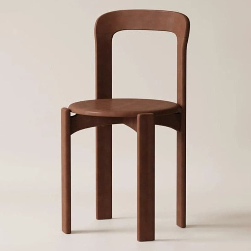 Modern Solid Wood Armless Dining Chair with Open Back for Kitchen & Dining thumbnail 3